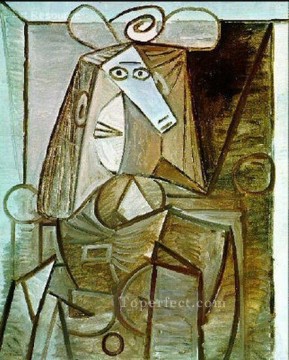 座る女性 1938年 パブロ・ピカソ Oil Paintings